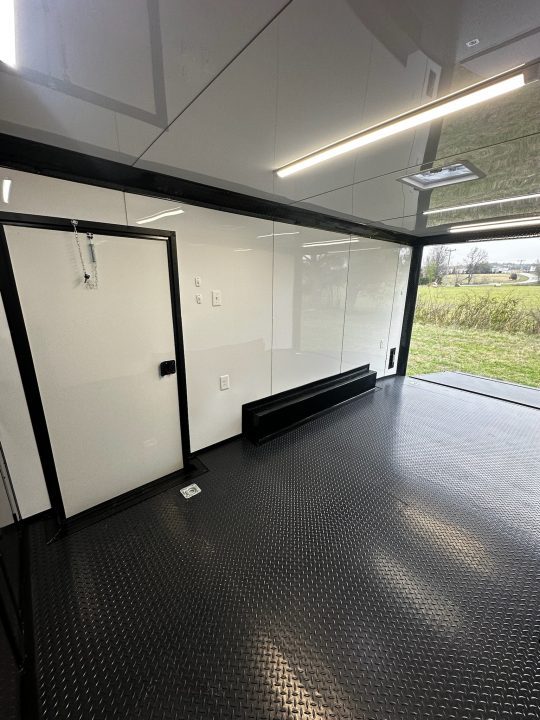 New 2026 Luxe 8.5X18 Race Trailer- Finished Interior-5200LB Torsion Axles-Charcoal Poly-Blackout