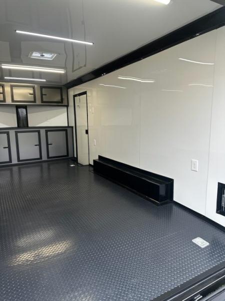 New 2026 Luxe 8.5X18 Race Trailer- Finished Interior-5200LB Torsion Axles-Charcoal Poly-Blackout