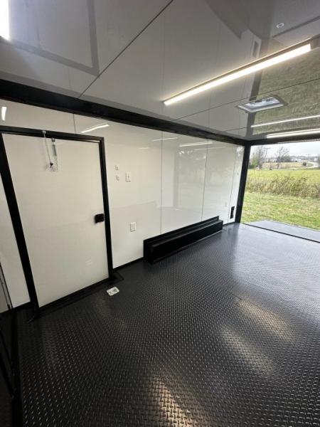 New 2026 Luxe 8.5X18 Race Trailer- Finished Interior-5200LB Torsion Axles-Charcoal Poly-Blackout