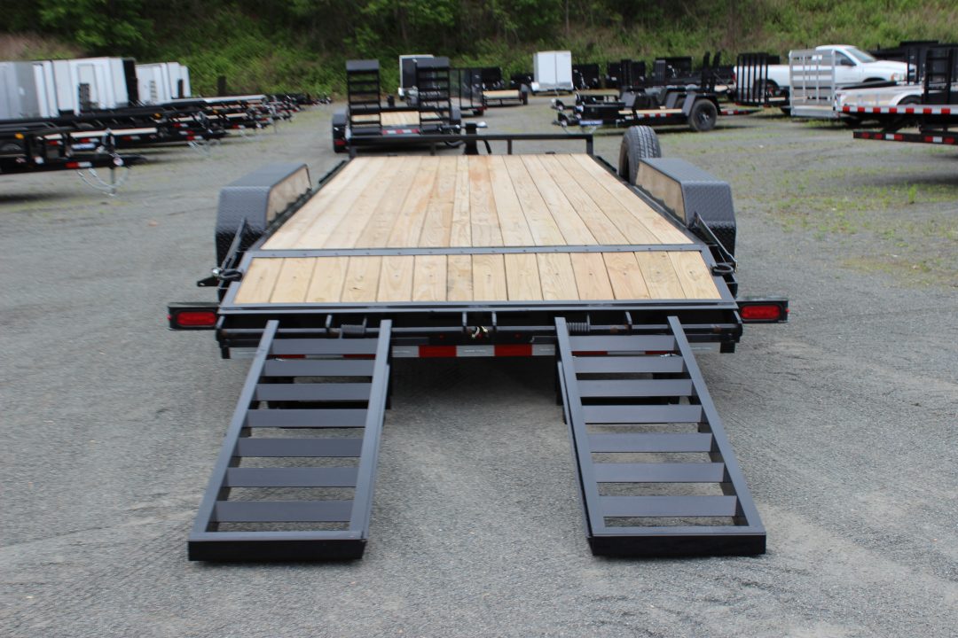 New 2026 Sure-Trac 7x18 14K Equipment Trailer - Tool Box + Spare Tire