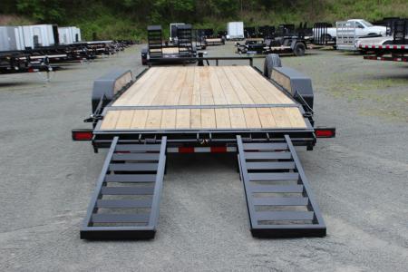 New 2026 Sure-Trac 7x18 14K Equipment Trailer - Tool Box + Spare Tire