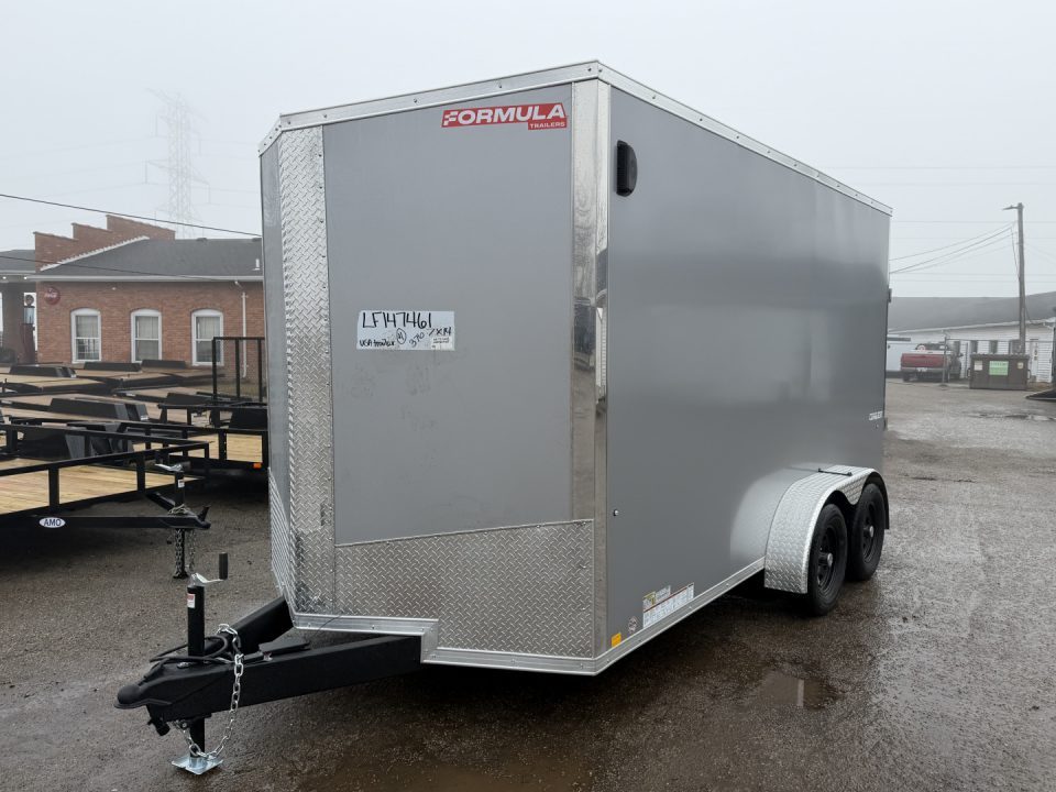 New 2026 FORMULA TRAILERS 7 x 14 Cargo / Enclosed Trailer with 7ft Interior with Ramp Door - UPGRADED MODEL SALE