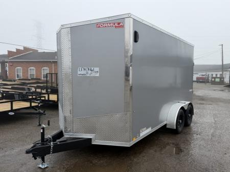 New 2026 FORMULA TRAILERS 7 x 14 Cargo / Enclosed Trailer with 7ft Interior with Ramp Door - UPGRADED MODEL SALE
