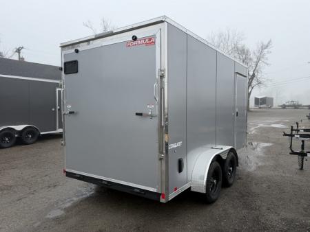 New 2026 FORMULA TRAILERS 7 x 14 Cargo / Enclosed Trailer with 7ft Interior with Ramp Door - UPGRADED MODEL SALE