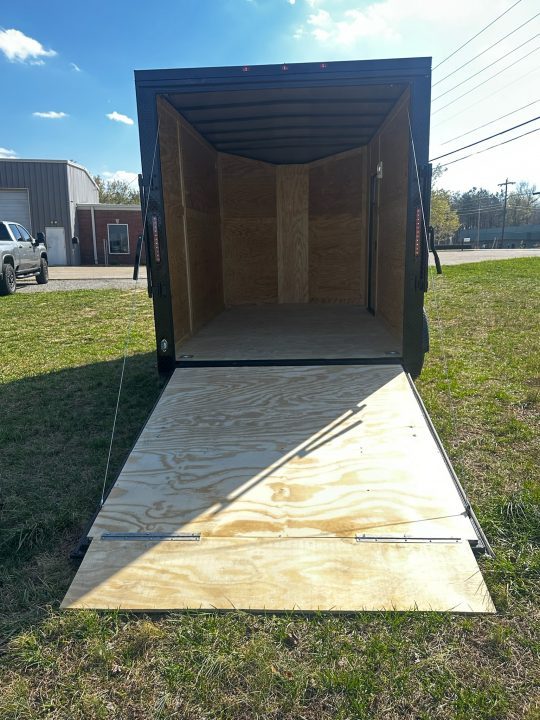 New 2026 Luxe 7X12 Enclosed Trailer-3500LB Single Axle-7'ft Interior-White Poly-Blackout
