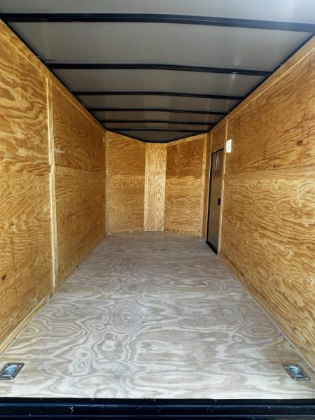 New 2026 Luxe 7X12 Enclosed Trailer-3500LB Single Axle-7'ft Interior-White Poly-Blackout