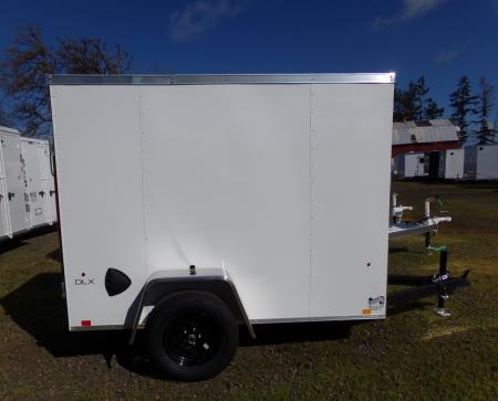 New 2026 Compass 5X8 INDIGO DLX FLAT TOP V-NOSE 3K Cargo / Enclosed Trailer