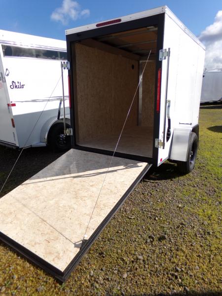 New 2026 Compass 5X8 INDIGO DLX FLAT TOP V-NOSE 3K Cargo / Enclosed Trailer