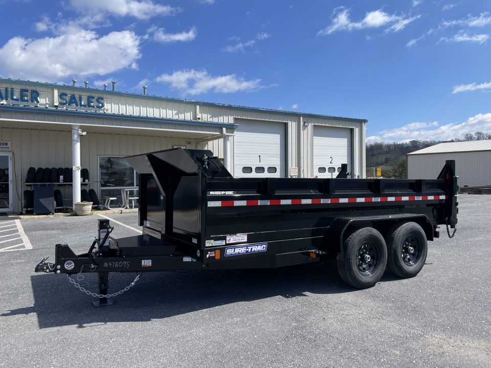 New 2026 Sure-Trac 7X14 Scissor Hoist Dump Trailer