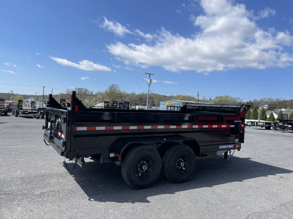 New 2026 Sure-Trac 7X14 Scissor Hoist Dump Trailer
