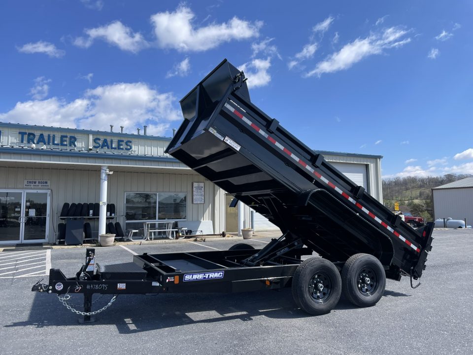 New 2026 Sure-Trac 7X14 Scissor Hoist Dump Trailer