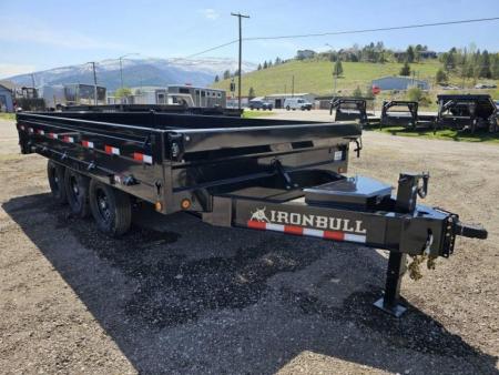 New 2026 Iron Bull 8x16 21k Deckover Dump Trailer