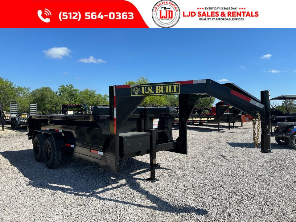 New 2026 US Built - 7' x 14' x 2' - Dump Trailer - GN - TARP - RAMPS - SPREADER