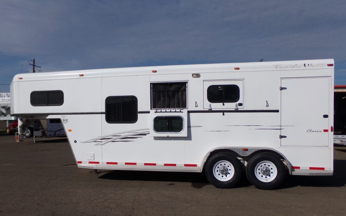 Used 2008 Trails West Classic 2H GN 5x5 Horse Trailer