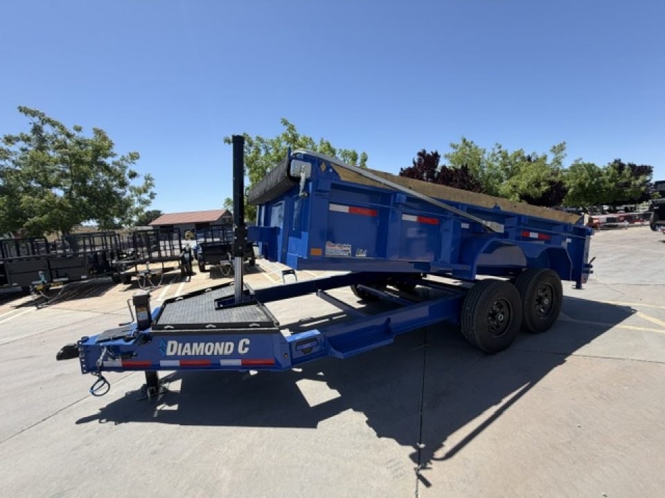 New 2026 Diamond C Trailers LPT207L14X82 7FT X 14FT 15.5K GVW Dump Trailer