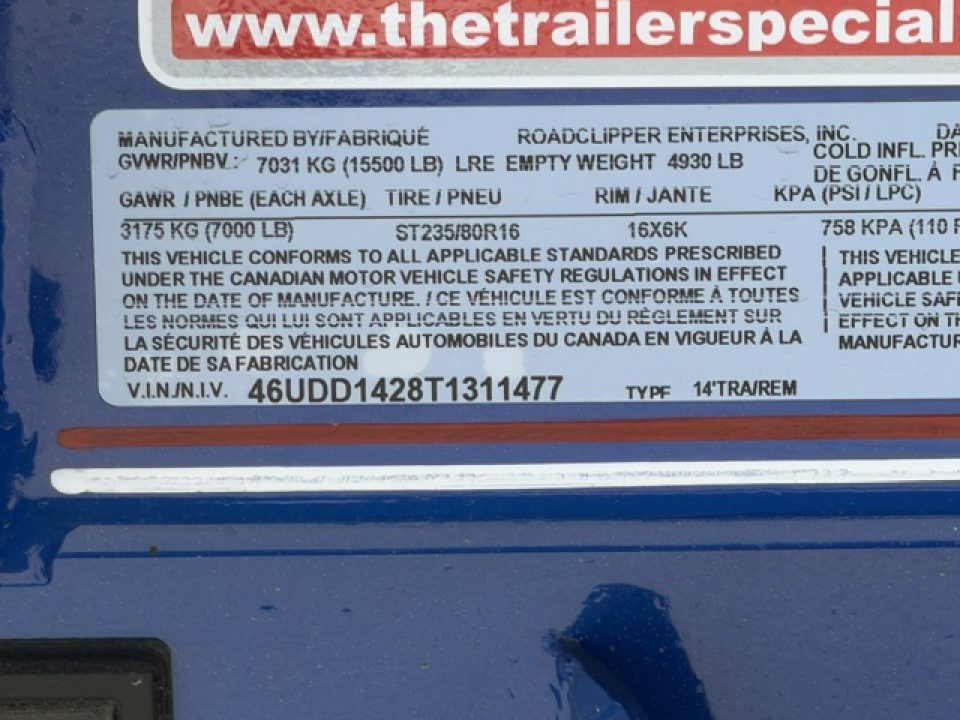 New 2026 Diamond C Trailers LPT207L14X82 7FT X 14FT 15.5K GVW Dump Trailer