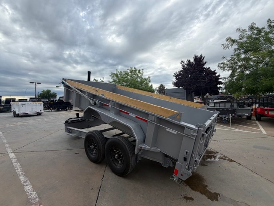 New 2026 Diamond C Trailers LPT207L14X82 7FT 14FT 15.5K GVW Dump Trailer