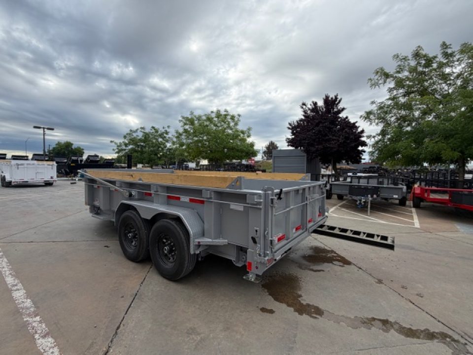 New 2026 Diamond C Trailers LPT207L14X82 7FT 14FT 15.5K GVW Dump Trailer