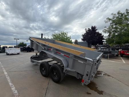 New 2026 Diamond C Trailers LPT207L14X82 7FT 14FT 15.5K GVW Dump Trailer