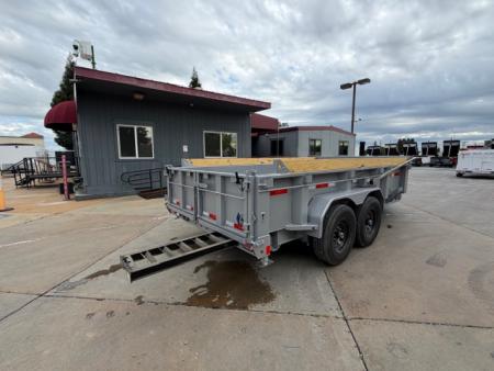 New 2026 Diamond C Trailers LPT207L14X82 7FT 14FT 15.5K GVW Dump Trailer