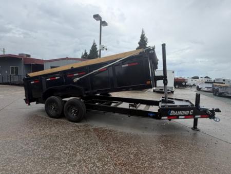 New 2026 Diamond C Trailers LPT207L16X82PS P3 7FT X 16FT 15.5K GVW Dump Trailer