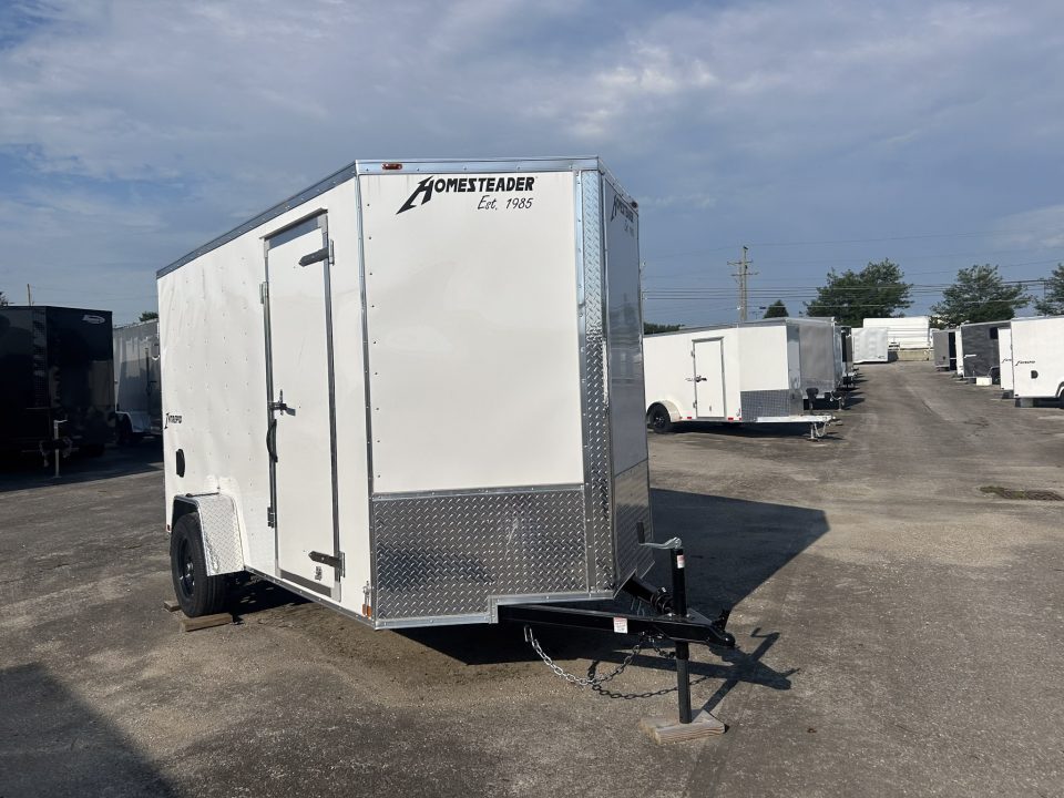New 2026 Homesteader Trailer 6 X 12 FT INTREPID CARGO TRAILER BARN DOOR 6 FT 6 INTERIOR HT