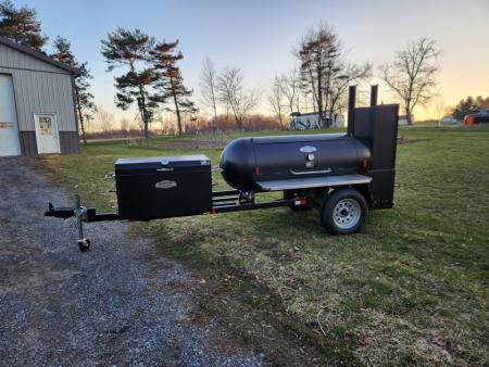 New 2026 Meadow Creek TS250 Smoker BBQ Grill Trailer