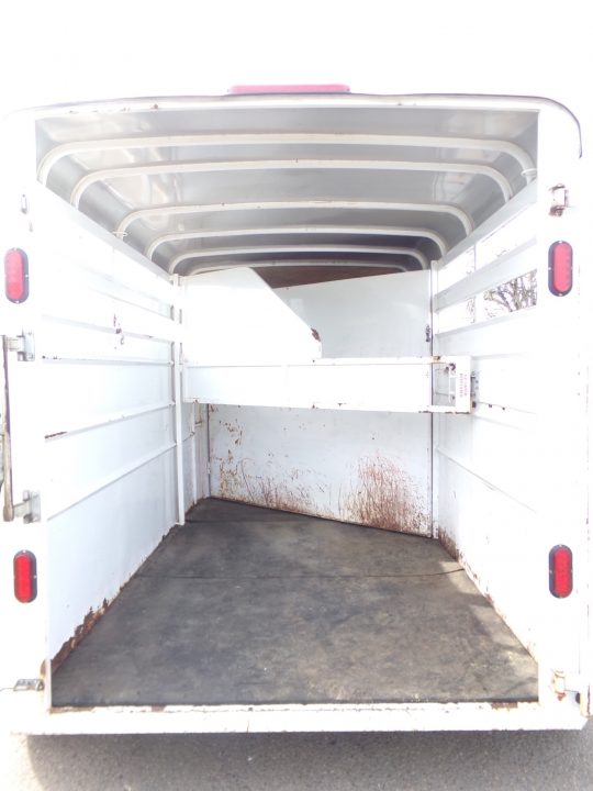 Used 2014 Snake River Maverick 2H Slant Stock Side Horse Trailer