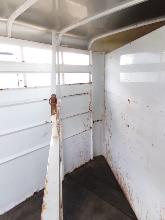 Used 2014 Snake River Maverick 2H Slant Stock Side Horse Trailer