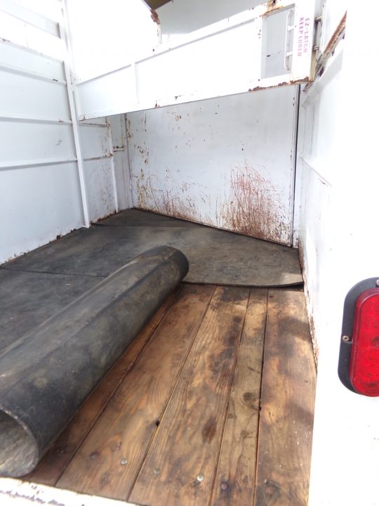 Used 2014 Snake River Maverick 2H Slant Stock Side Horse Trailer