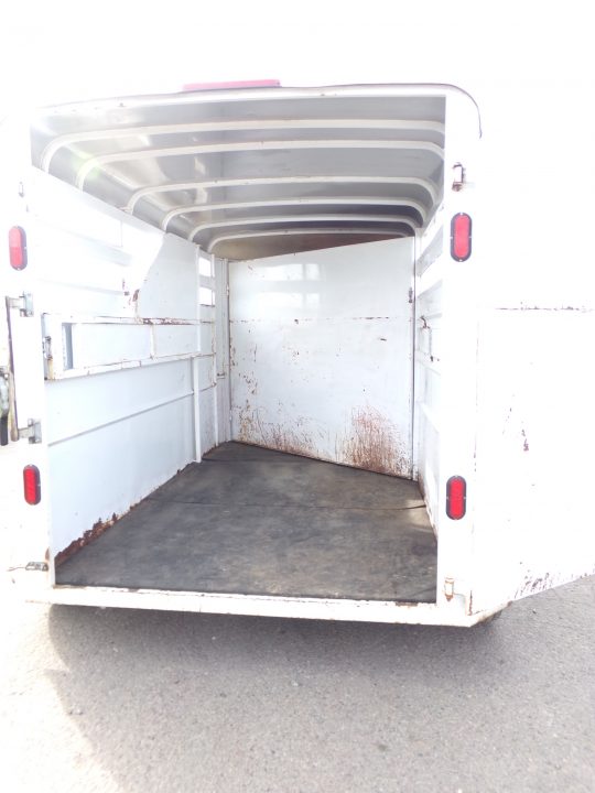 Used 2014 Snake River Maverick 2H Slant Stock Side Horse Trailer
