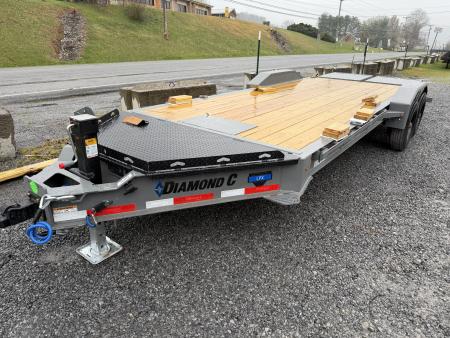 New 2026 Diamond C LPX210 Equipment Trailer MAX RAMPS 20K G.V.W.R. 15K 2 SPEED JACK