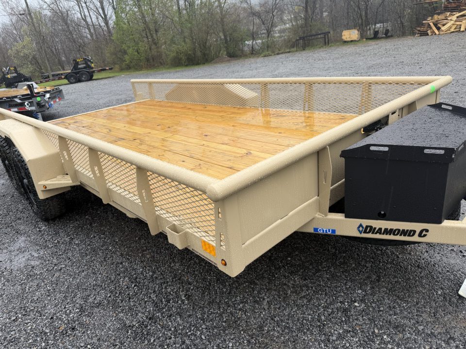 New 2026 Diamond C GTU235 Utility Trailer 16’ VENTURE PACKAGE EXPANDED METAL SIDES