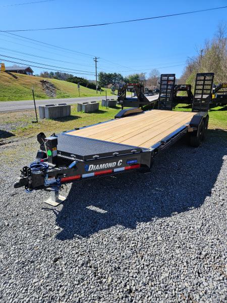 New 2026 Diamond C LPX207 Equipment Trailer EXTRA WIDE RAMPS 2 SPEED 15K JACK & 14 PLY TIRES