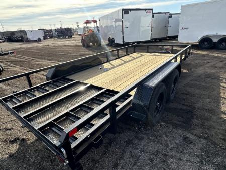 New 2026 Sure-Trac 7X16 10K Tube Top Utility Trailer