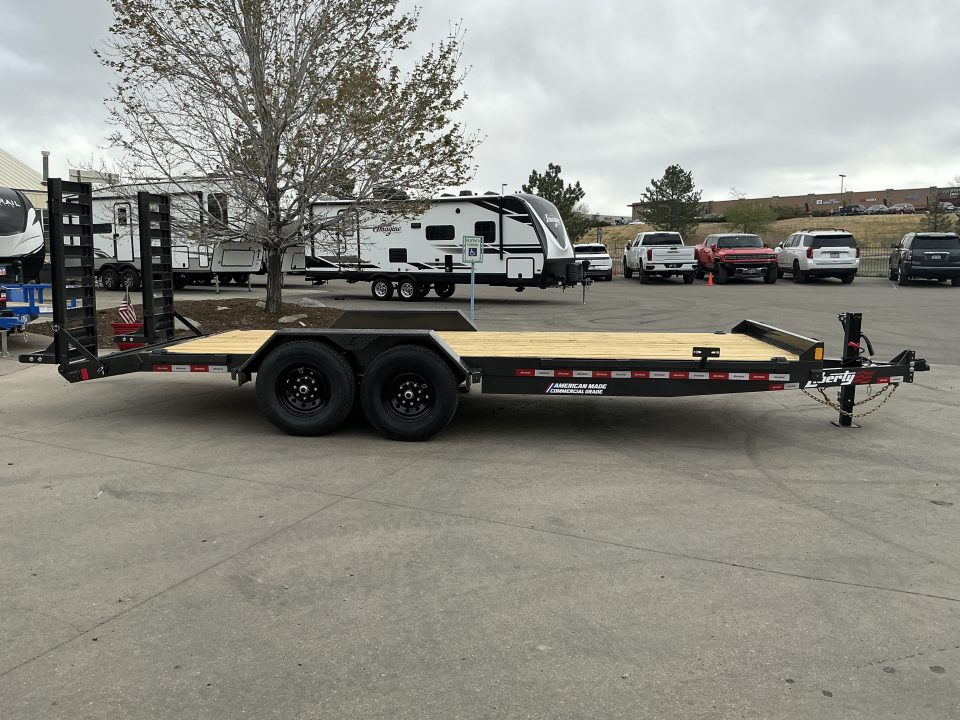 New 2026 Liberty Industries 7X18+2C6 14k Flatbed Trailer