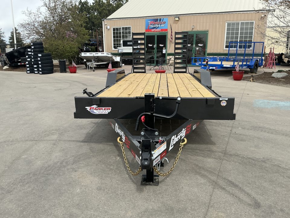 New 2026 Liberty Industries 7X18+2C6 14k Flatbed Trailer