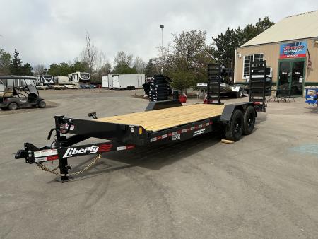 New 2026 Liberty Industries 7X18+2C6 14k Flatbed Trailer