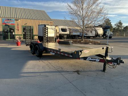 New 2026 Liberty Industries 7X22 14k Flatbed Trailer