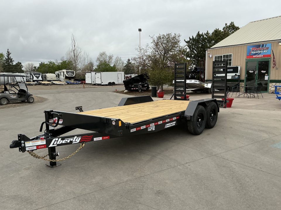 New 2026 Liberty Industries 7X16+2C6 14K Flatbed Trailer