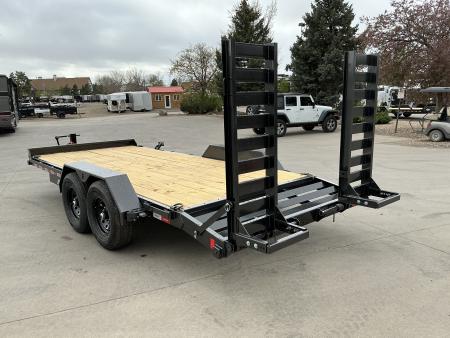 New 2026 Liberty Industries 7X16+2C6 14K Flatbed Trailer