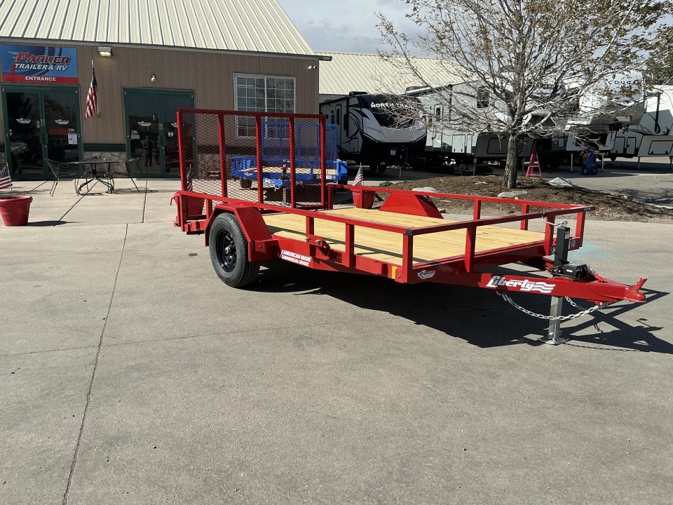 New 2026 Liberty Industries 7X10+2C4 5K Utility Trailer