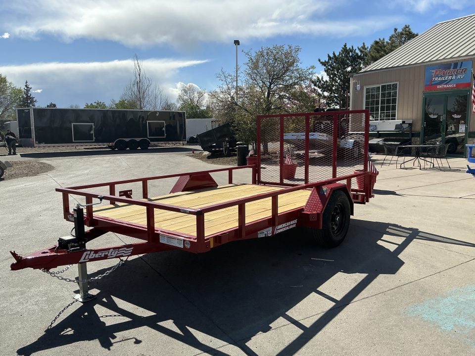 New 2026 Liberty Industries 7X10+2C4 5K Utility Trailer