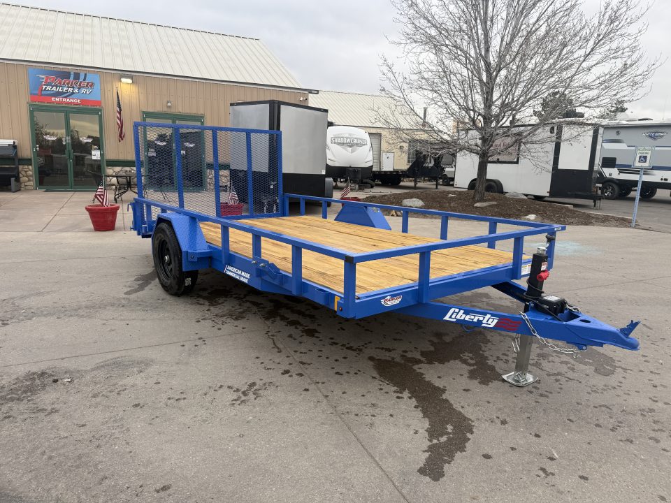 New 2026 Liberty Industries 7X12+2C4 5K Utility Trailer
