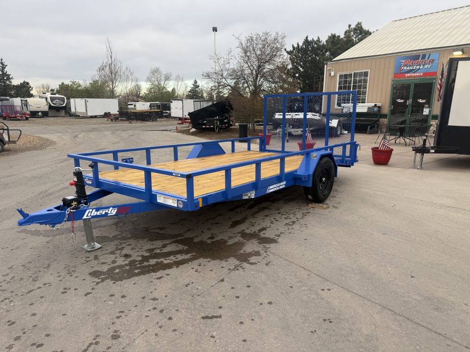 New 2026 Liberty Industries 7X12+2C4 5K Utility Trailer