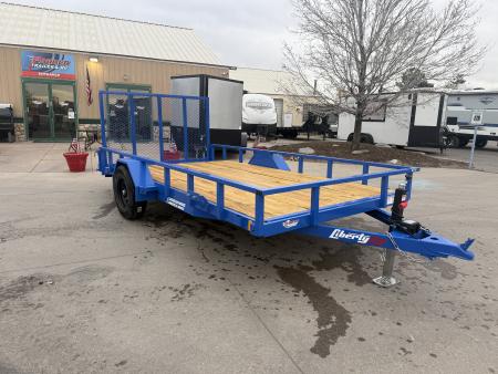New 2026 Liberty Industries 7X12+2C4 5K Utility Trailer