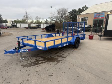 New 2026 Liberty Industries 7X12+2C4 5K Utility Trailer