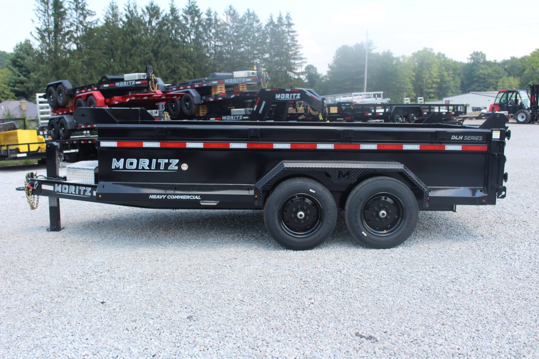New 2026 Moritz 6' 10" x 14' Heavy Commercial DLH Series Dump Trailer - 16000# GVW