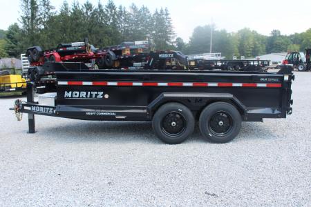 New 2026 Moritz 6' 10" x 14' Heavy Commercial DLH Series Dump Trailer - 16000# GVW