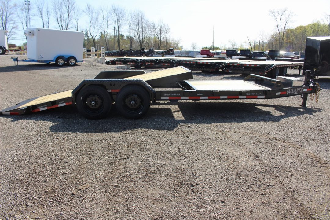 New 2026 Moritz 7' x 16' + 6' Low Pro - Gravity Tilt - Tilt Trailer - 16000# GVW